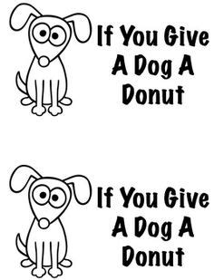 give  dog  donut book coloring page camp crafts donut