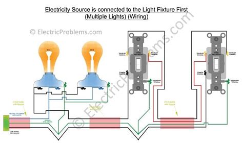 switch wiring diagram multiple lights  wiring diagram  schematics