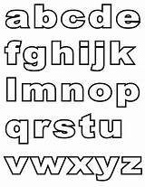 Alphabet Printable Stencils Lowercase Coloring Templates Pages Letters Small Kids Sheets Fonts Book Bubble Letter Abc Print Stencil Alphabets Writing sketch template