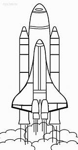 Coloring Pages Space Shuttle Ships Solar System sketch template