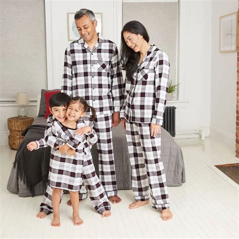 wondershop holiday plaid flannel matching family pajama set   matching family christmas