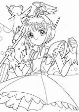 Cardcaptor Bestcoloringpagesforkids sketch template