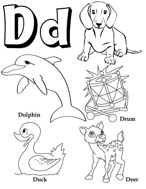 alphabet  coloring page  preschoolers