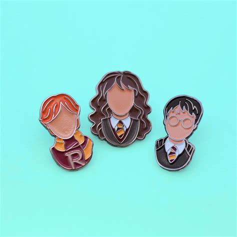 Harry Potter Enamel Pins Hermione Granger Ron Weasley Hogwarts Pin