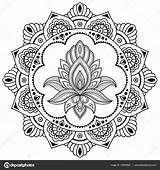 Indische Henna Zum sketch template