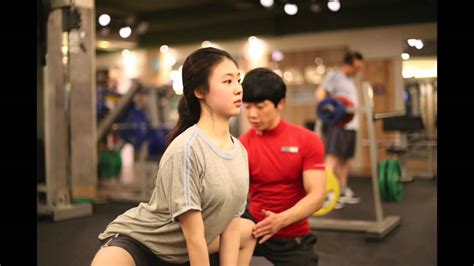 personal training with cute girl viva fitness korea youtube