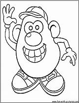 Potato Head Mr Pages Coloring Printable Getcolorings Color sketch template