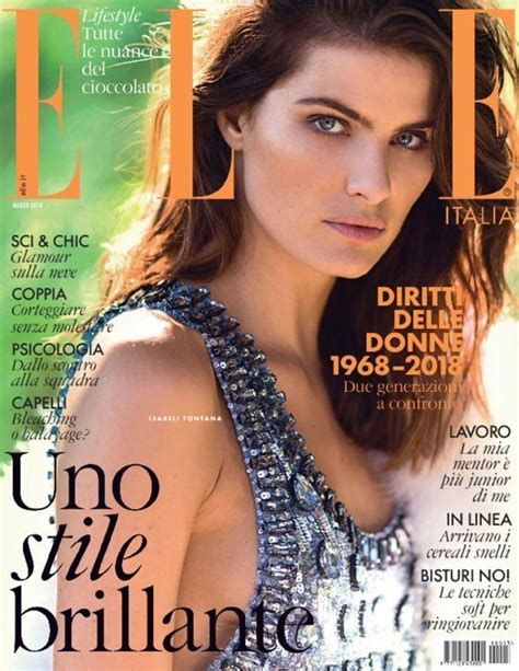 Isabeli Fontana Elle Magazine [italy] March 2018