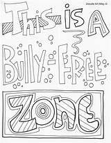 Bullying Coloring Pages Stop Classroom Worksheets Activities Anti Bully Posters Kids School Rules Doodles Zone Doodle Quotes Week Sheets Drawing sketch template