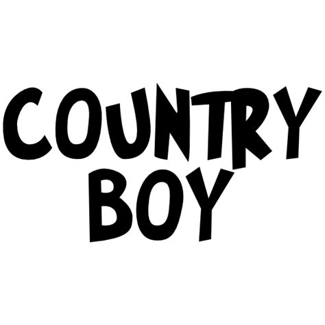 country boy sticker