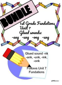unit  fundations glued sound bundle   learners  tpt
