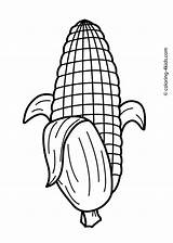 Coloring Vegetable Kids Pages Maize Vegetables Colouring Printable 4kids Sheets sketch template