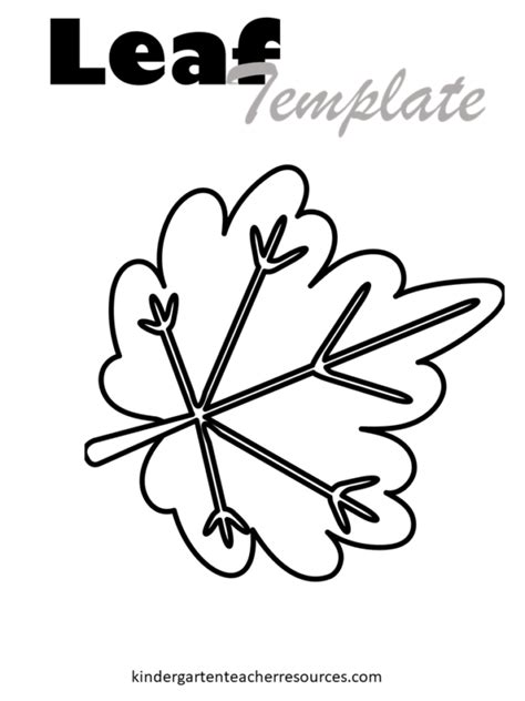 printable leaf template  designs