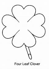Clover Leaf Coloring Four Pages Printable Outline Print Color Bestcoloringpagesforkids Kids Getdrawings Getcolorings sketch template
