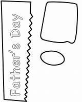 Saw Craft Template Fathers Father Bigactivities Crafts 2009 Paper 2021 Bw sketch template