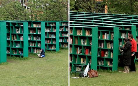 bookyard  expansive outdoor public library  massimo bartolini