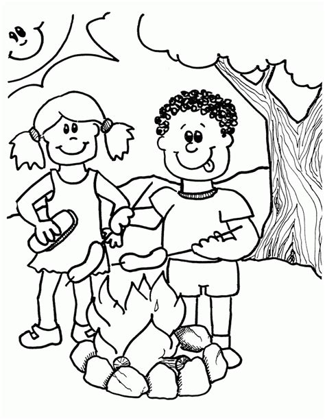 preschool summer coloring pages coloring home