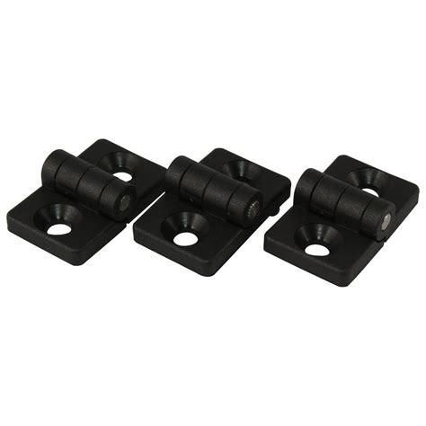 mini plastic hinge type ib    mm slot  und  black  detachable