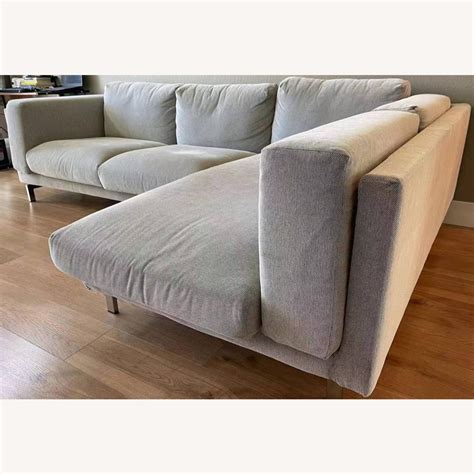 ikea nockeby sectional sofa   chaise aptdeco