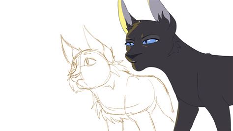 Satisfied Wip Crowfeather And Leafpool By Simatra Warrior Cats Fan