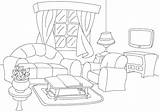 Coloring Pages Room Aesthetic Living Printable Print Color Prints Activities Kids sketch template
