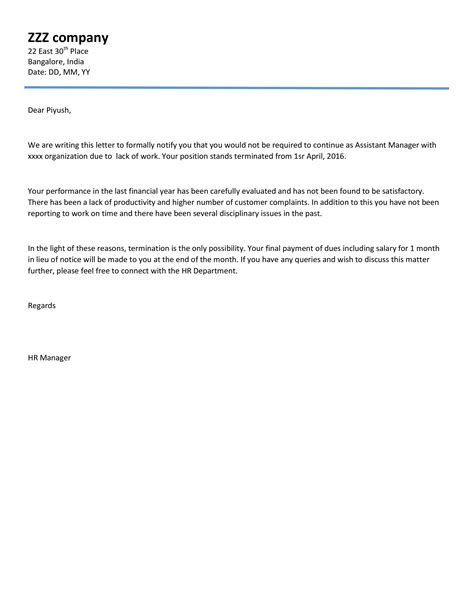 sample layoff letter template  document template