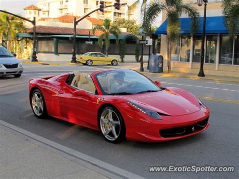 ferrari  italia spotted  palm beach florida