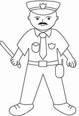 Coloring Policeman Kids Police Man Clipart Printables Drawing Draw Pages Library Clip Popular sketch template