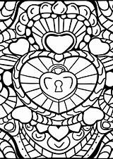 Coloring Pages Abstract Heart Patterns Printable Colorama Geeksvgs Colouring Print Mandala Book Adults Getcolorings Colorings Color Report  Getdrawings Drawing sketch template