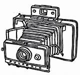 Camera Polaroid Clip Cameras Drawing Fashioned Clipart Linoleum Block Outline Computer Designs Clipartmag Wall Clipartbest Cliparts sketch template