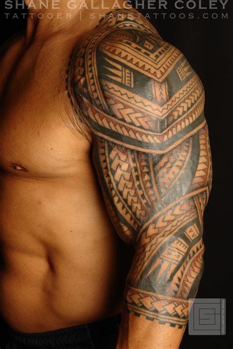 maori polynesian tattoo polynesian sleeve