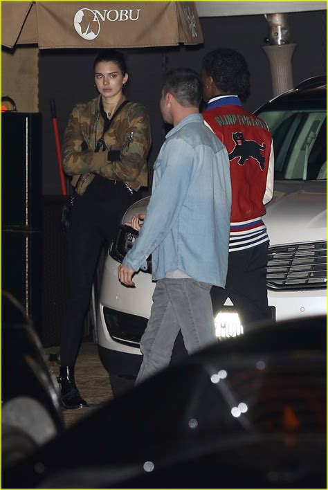 Kendall Jenner And A Ap Rocky Grab Dinner On During Night