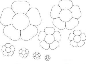 flower template coloring page crafts  worksheets  preschool