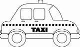 Taxi Cab Clipart Cliparts Outline Cartoon Clip Coloring Clipartbest Library London Clipground Clipartlook Taxicab sketch template