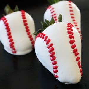 baseball strawberries edible crafts