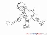 Sportsman Malvorlage Eishockey Ausmalbilder sketch template