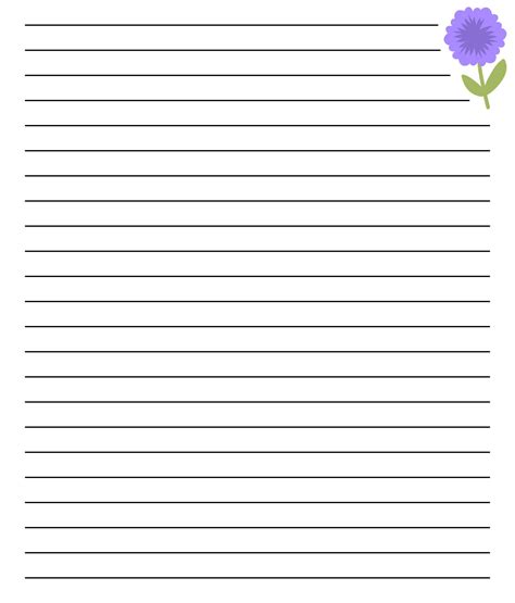 printable lined stationery francesco printable