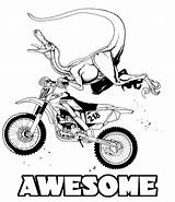 Coloring Dirt Bike Pages Motocross Printable Drawing Awesome Print Boys Getdrawings Getcolorings Color Yamaha sketch template