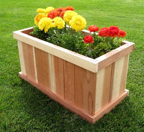 Humboldt Redwood 30” Rectangular Planter Box House And Home Pinterest