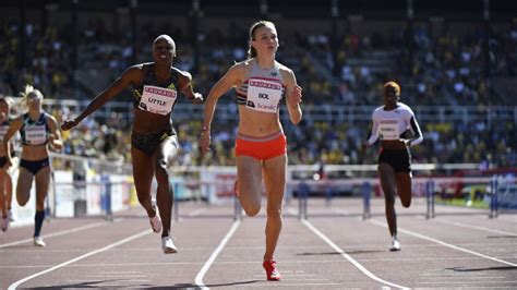 stockholm diamond league femke bol fourth fast womens  hurdles   time athletics news