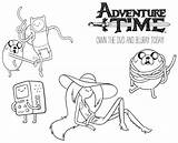 Coloring Cartoon Adventure Time Network Pages Printable Print Birthday sketch template