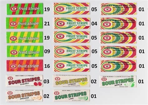 massive vintage chewing gum wrapper lot   varieties  chain