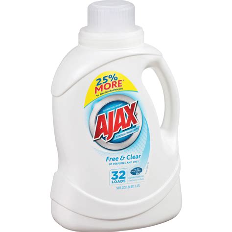 ajax ajapb freeclear liquid laundry detergent   clear