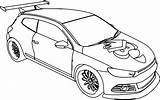 Scirocco Vw Car Coloring Pages Cartoon Bird Angry Wecoloringpage sketch template