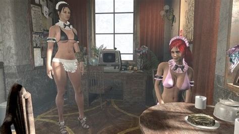 fallout 4 sexy maid outfits armor and clothing loverslab