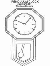 Relogio Clock Desenho Colorironline Pêndulo Pendulum Tocolor sketch template