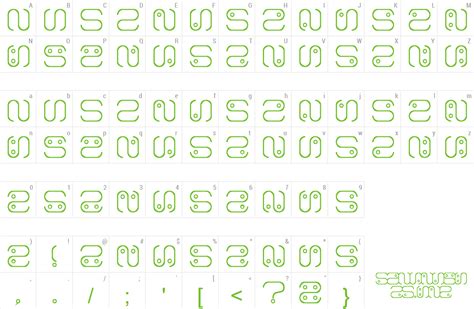 alien language font wfontscom