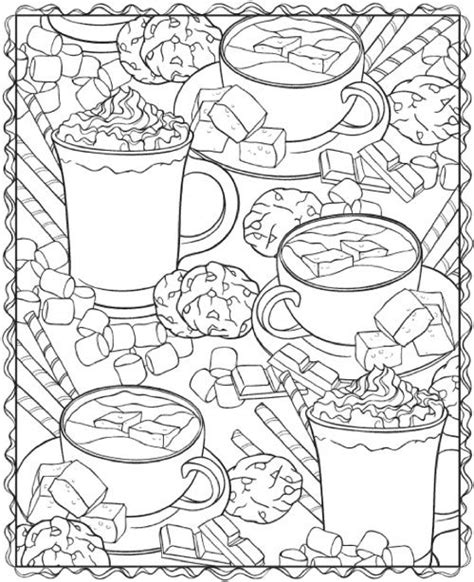 hot chocolate cup coloring page   gmbarco