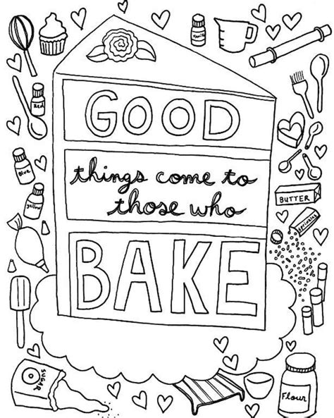 coloring page  cake decorators  coloring pages coloring