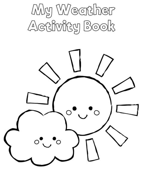preschool weather activity book preschool weather